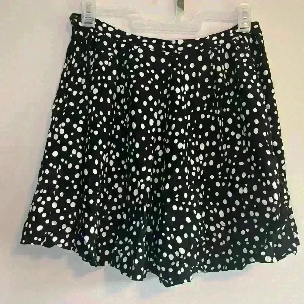Forever 21 polka dot high waisted skirt size large
